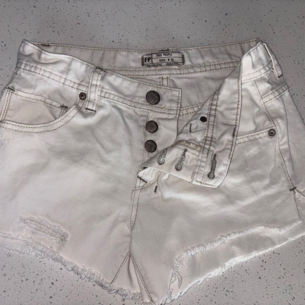 Free-people Women's White Shorts